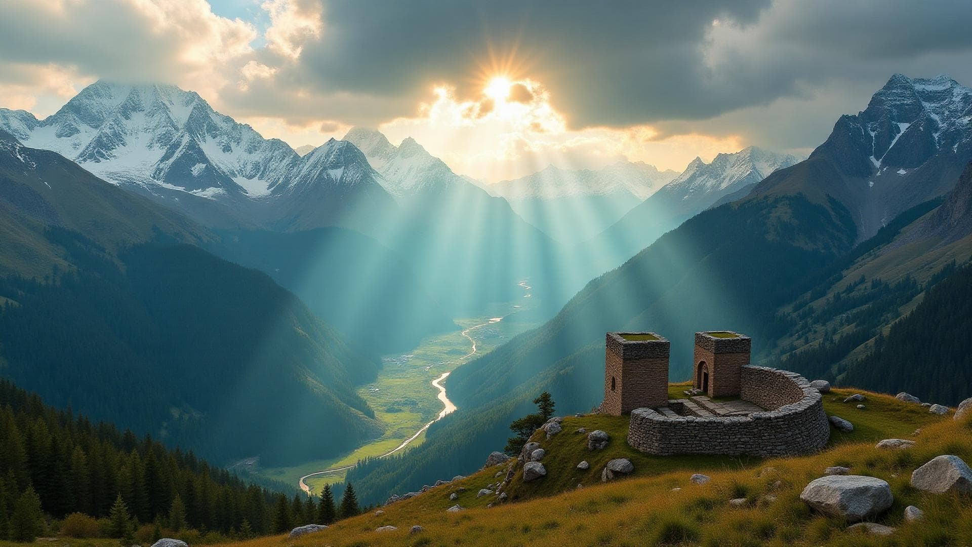 Beautiful landscape of Georgia